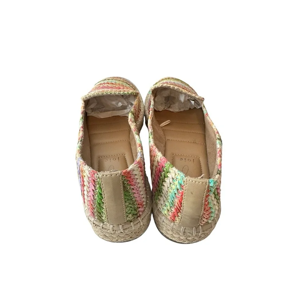 Joie Cara Raffia Espadrilles Women's 8.5 M Slip On Shoe‎ Comfort Flat Loafer